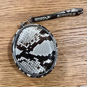 ALEXANDER WANG
Black & White Snake Halo Wristlet Pouch